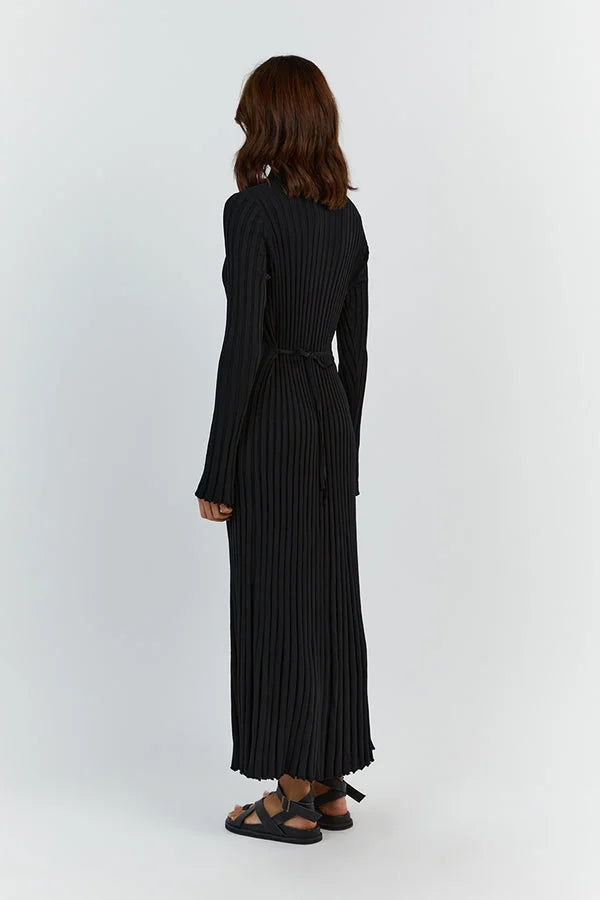 Knitted Dress With Crew Neck