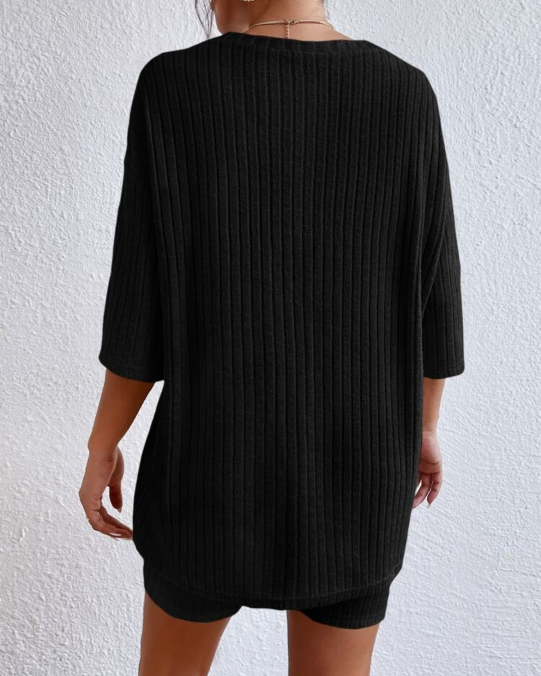 Casual Geribde Set