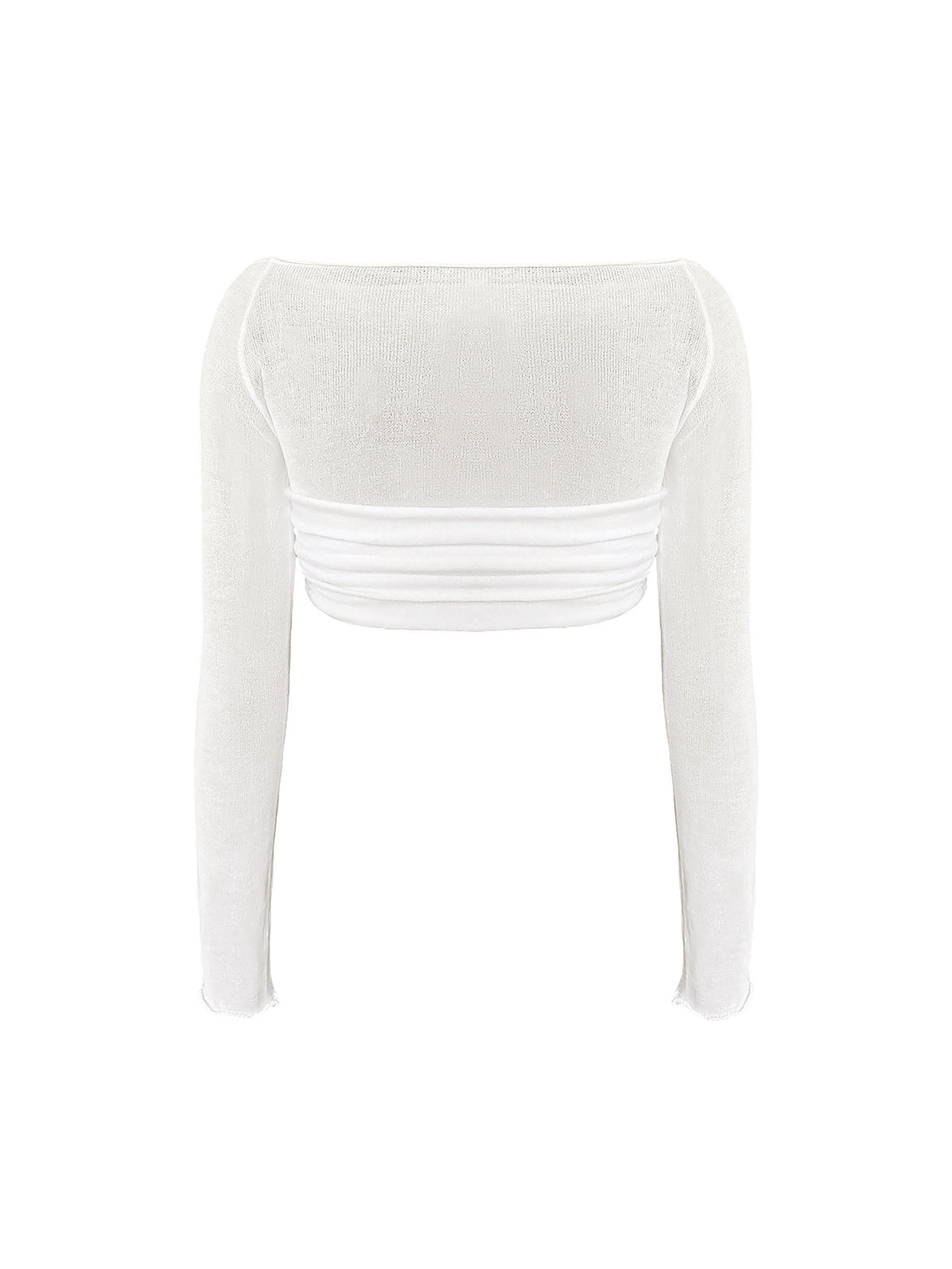 Crop T-Shirt met Blote Schouders
