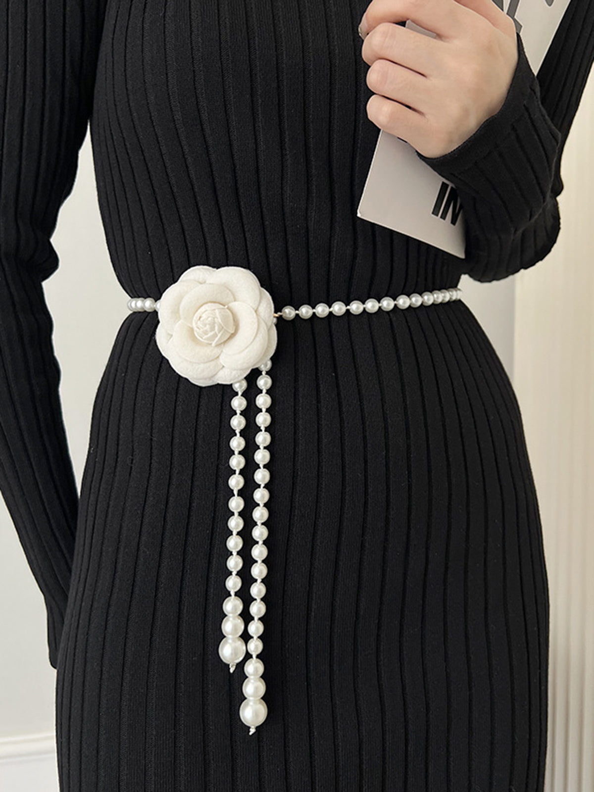 Rosette Pearl Belly Chain