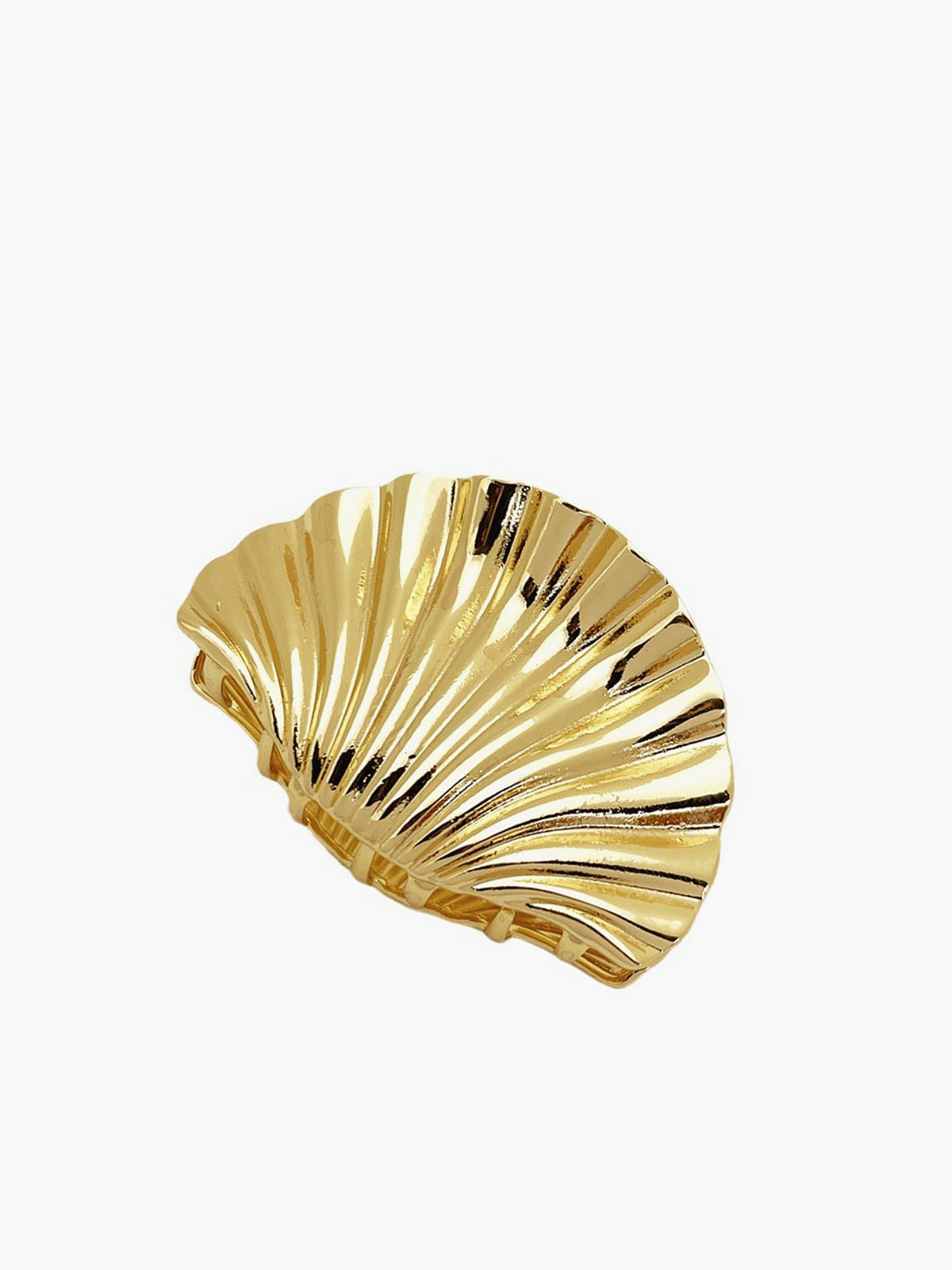 Golden Shell Hair Clip