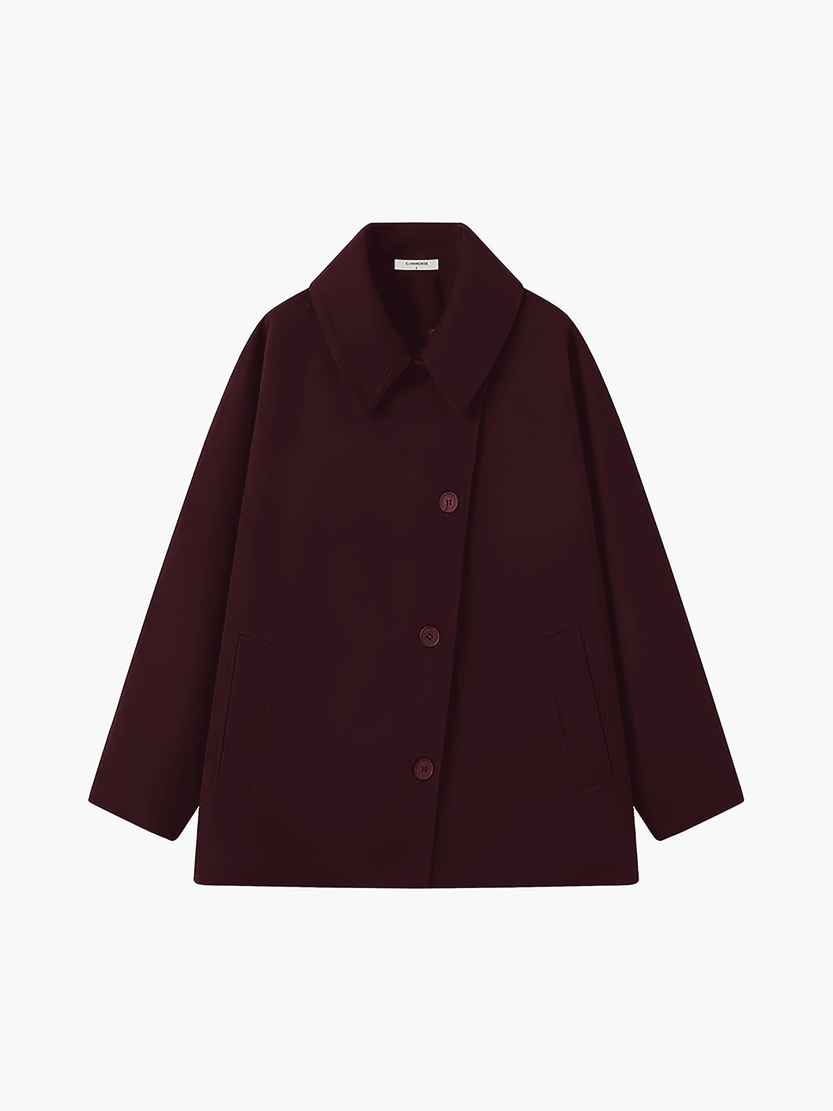 Sturdy Oversized Coat with Pocket and Buttons