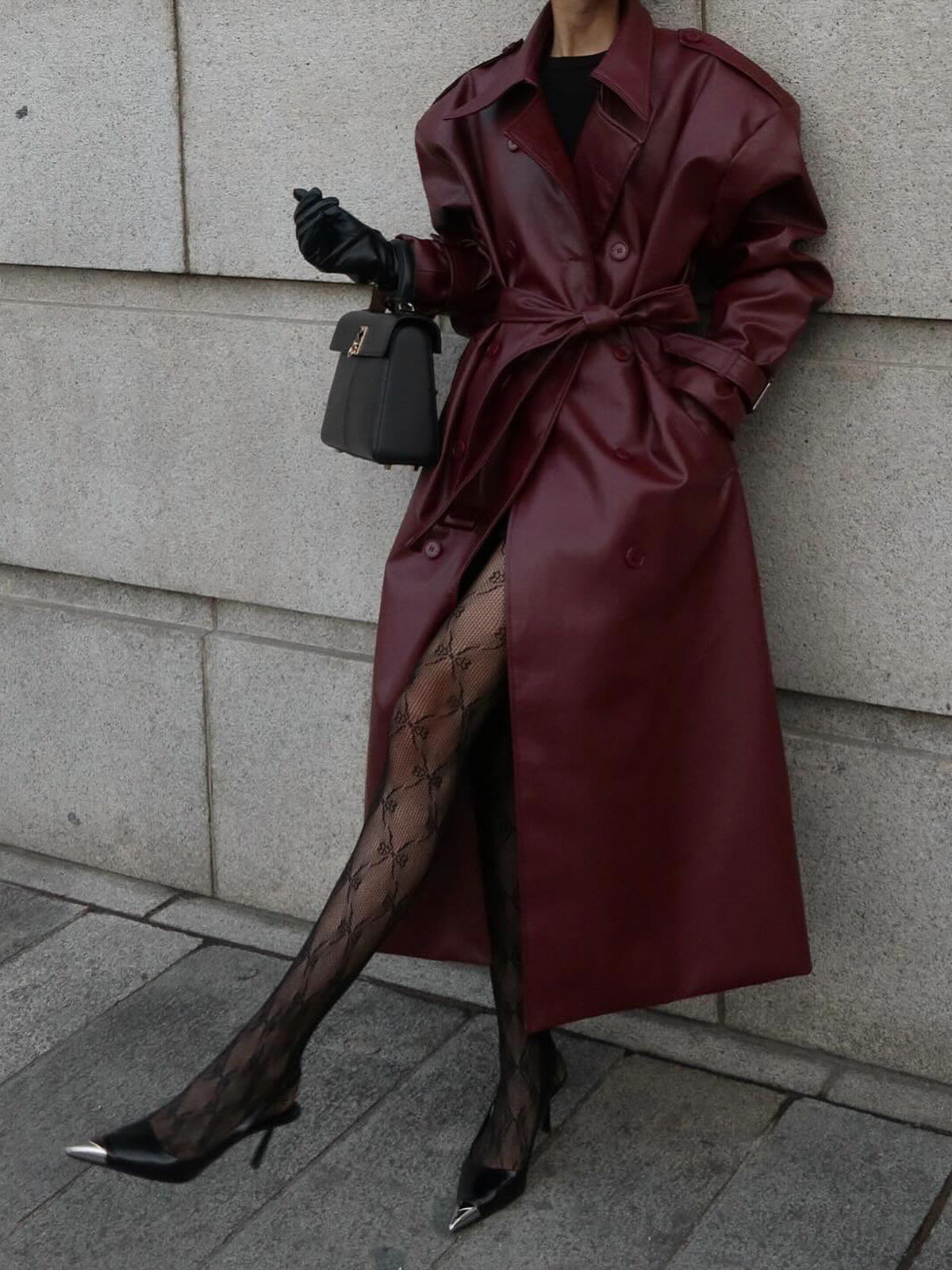 Tulle transparent tights with bow pattern
