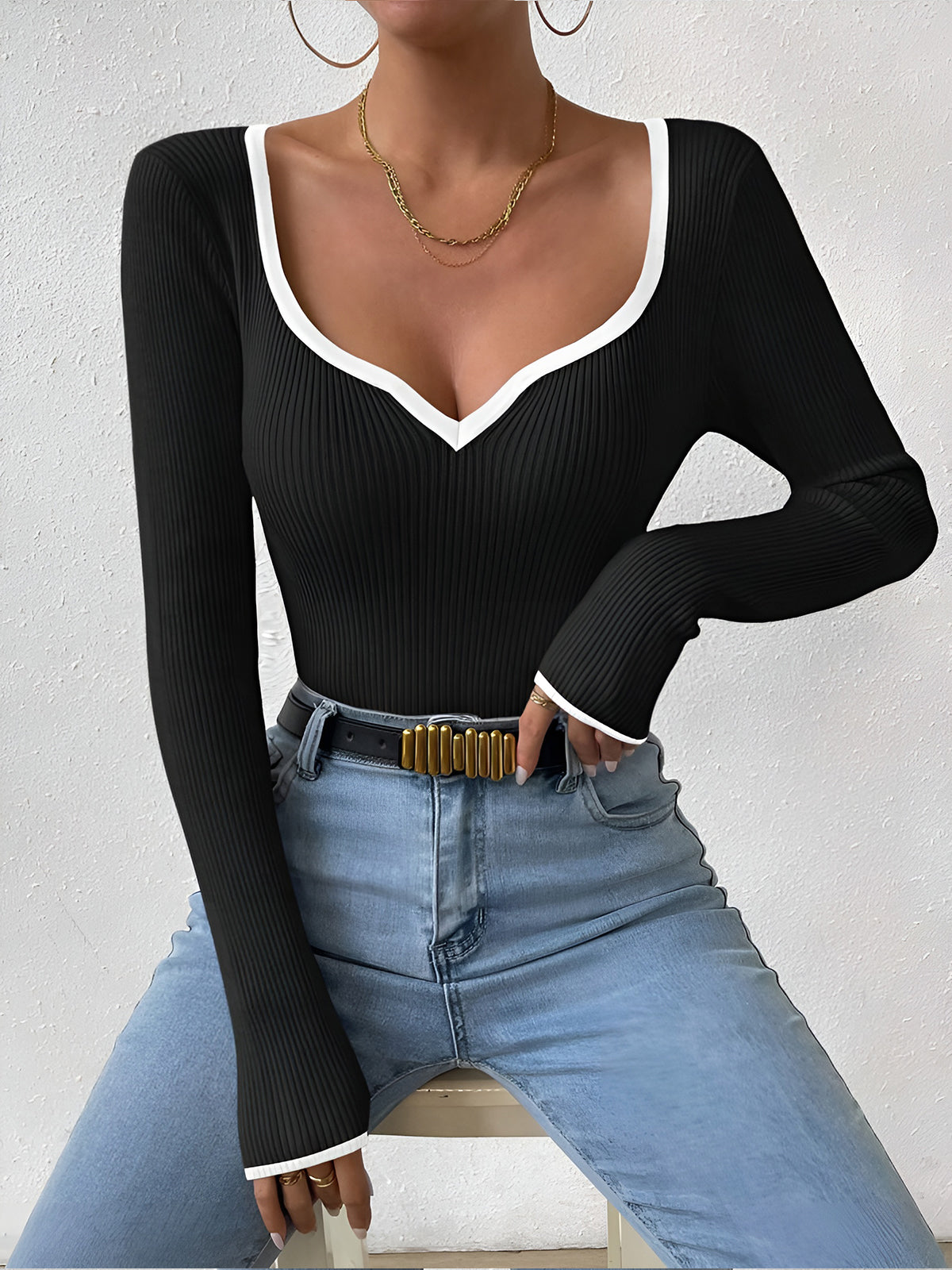 Elegante Gebreide Top