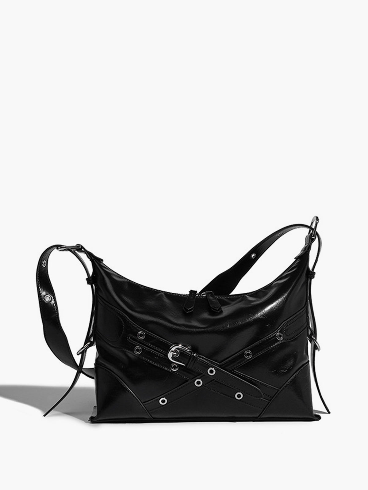 Adjustable Shoulder Strap Zipper Tote Bag
