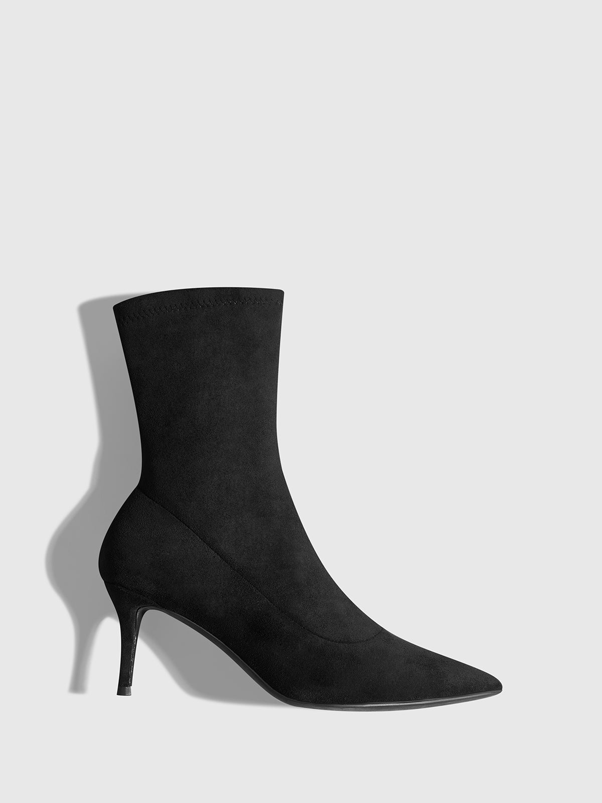 Slingback Heels Suede Ankle Boots