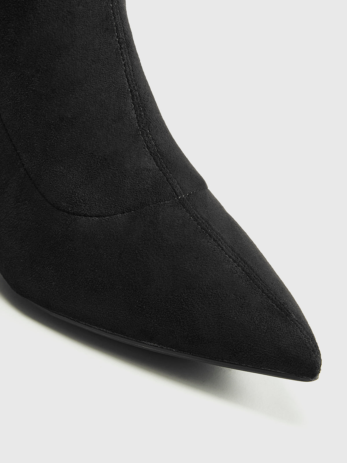 Slingback Heels Suede Ankle Boots