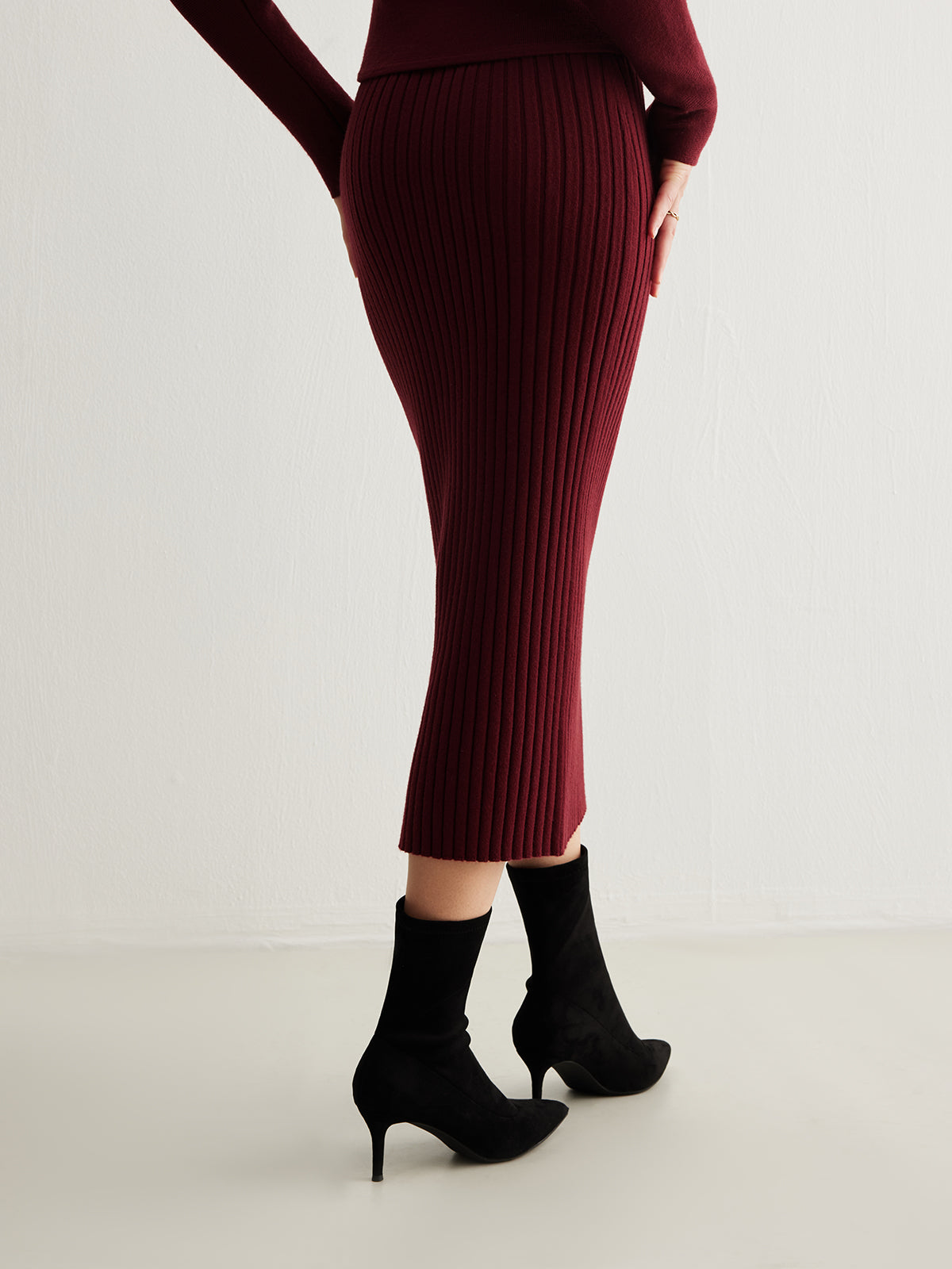 Slingback Heels Suede Ankle Boots