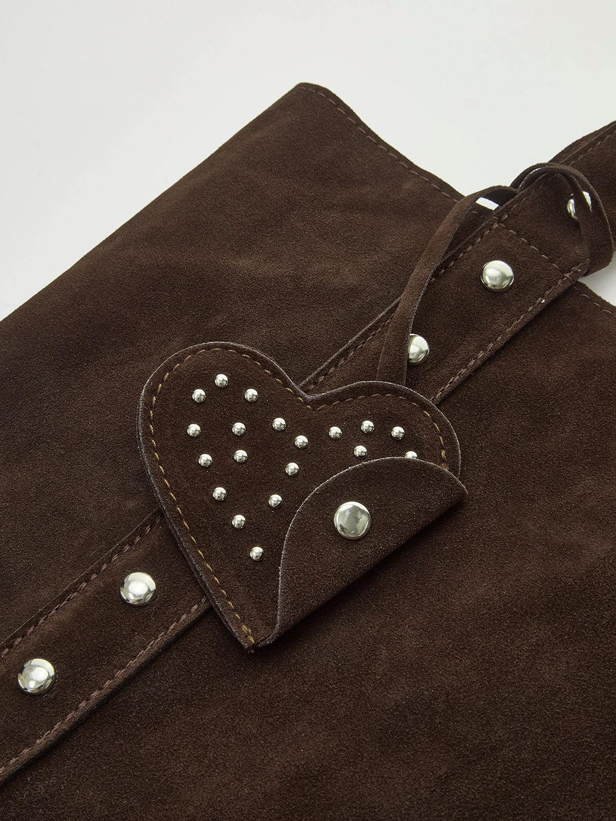 Knotted Shoulder Bag with Studs