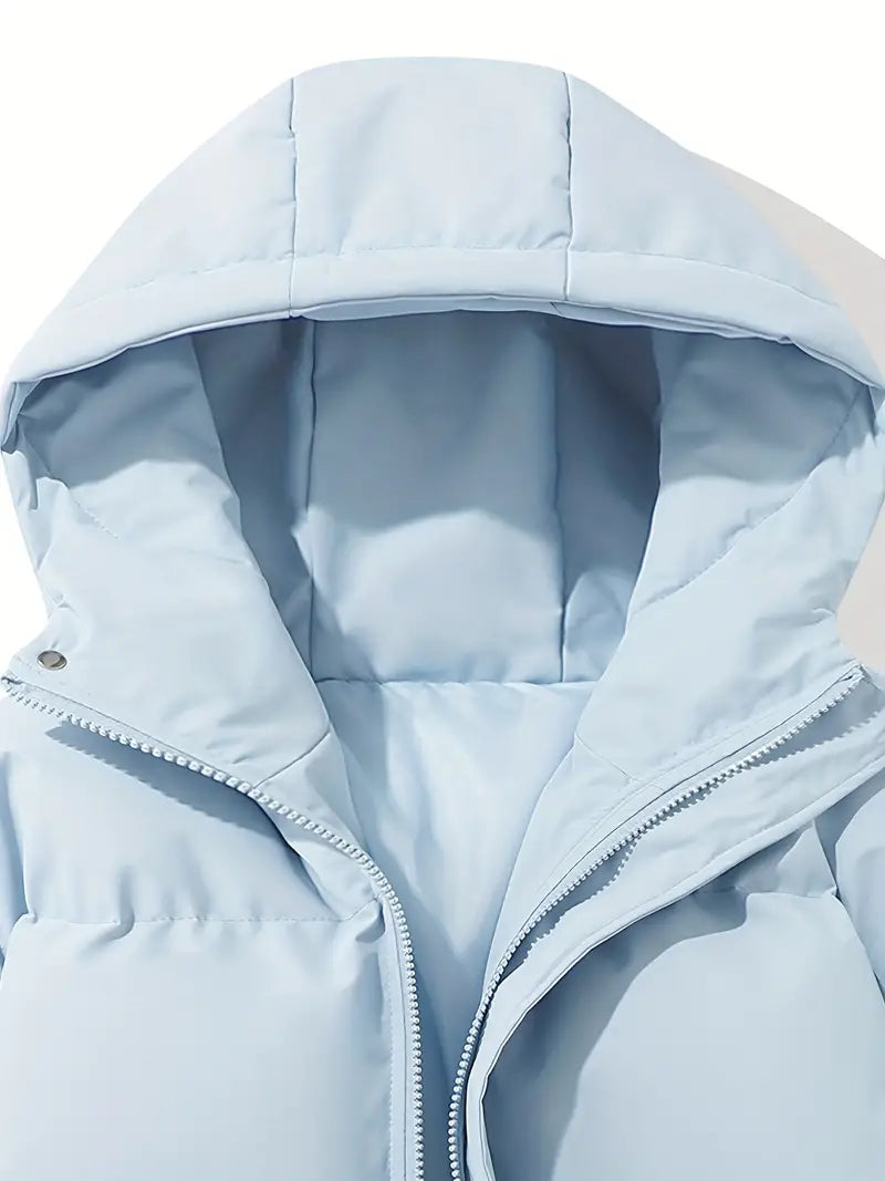 Classic warm jacket with hood