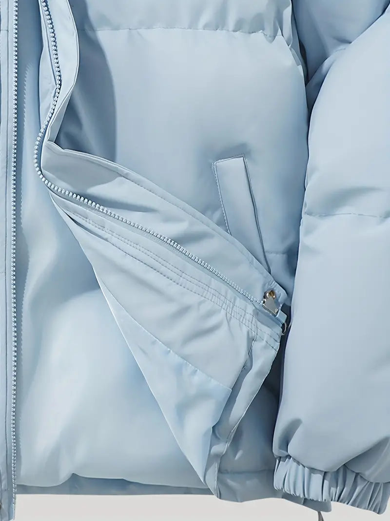 Classic warm jacket with hood
