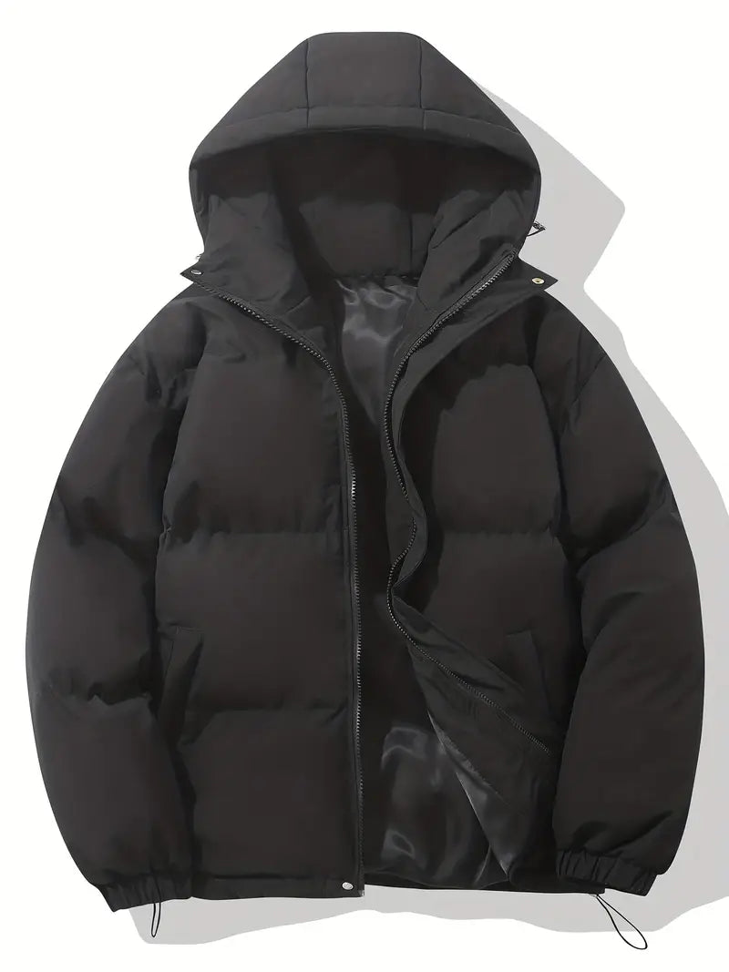 Classic warm jacket with hood