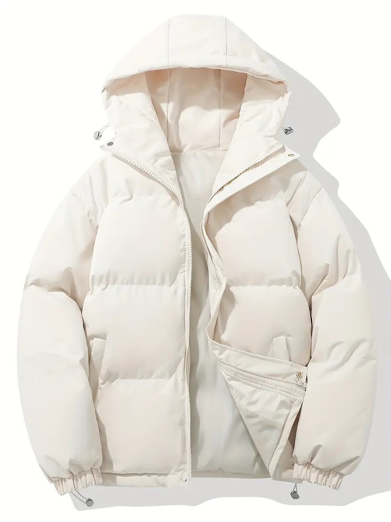 Classic warm jacket with hood