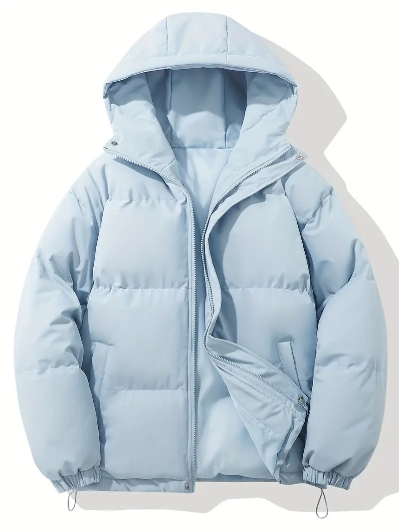 Classic warm jacket with hood