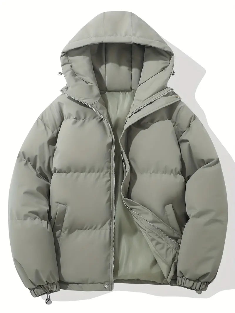 Classic warm jacket with hood