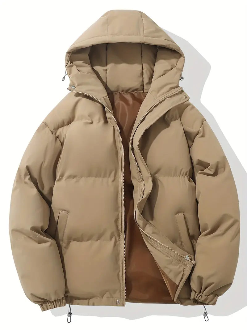 Classic warm jacket with hood
