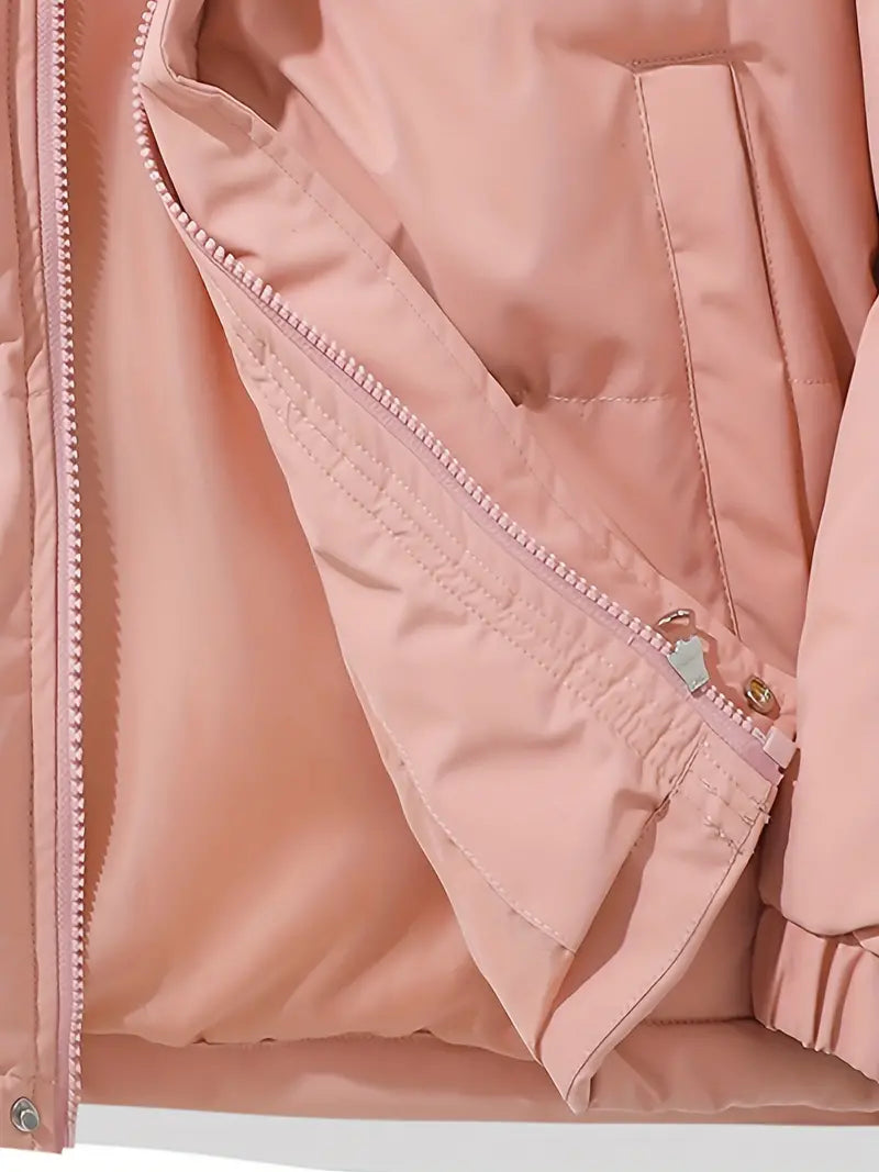 Classic warm jacket with hood