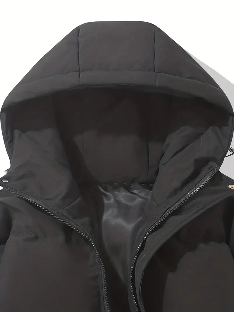 Classic warm jacket with hood