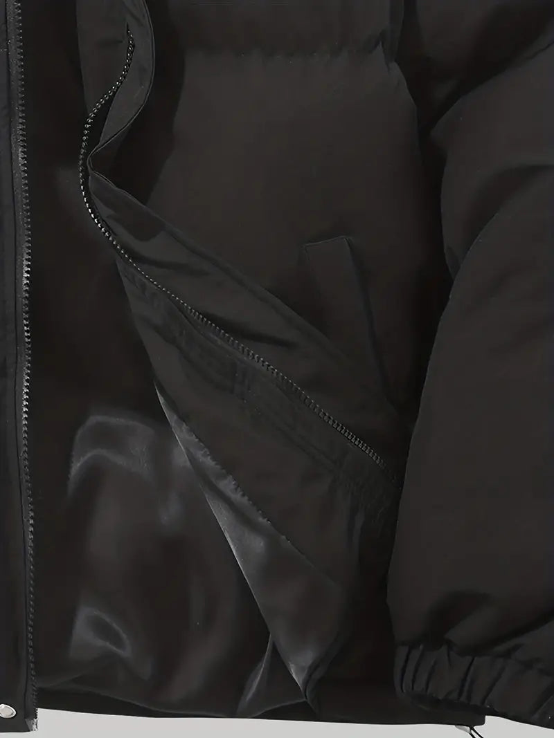 Classic warm jacket with hood