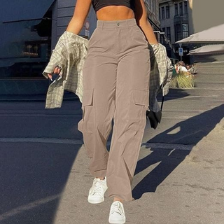 High-Waist Cargo Broek voor vrouwen