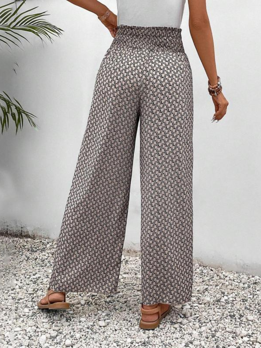 Wide casual trousers