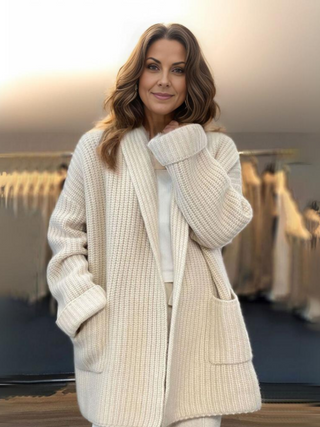 Lang Gebreid Vest Dames