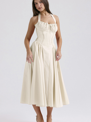 lentejurk Bloemenprint & Halternek