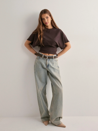 Chique top met wijde mouwen