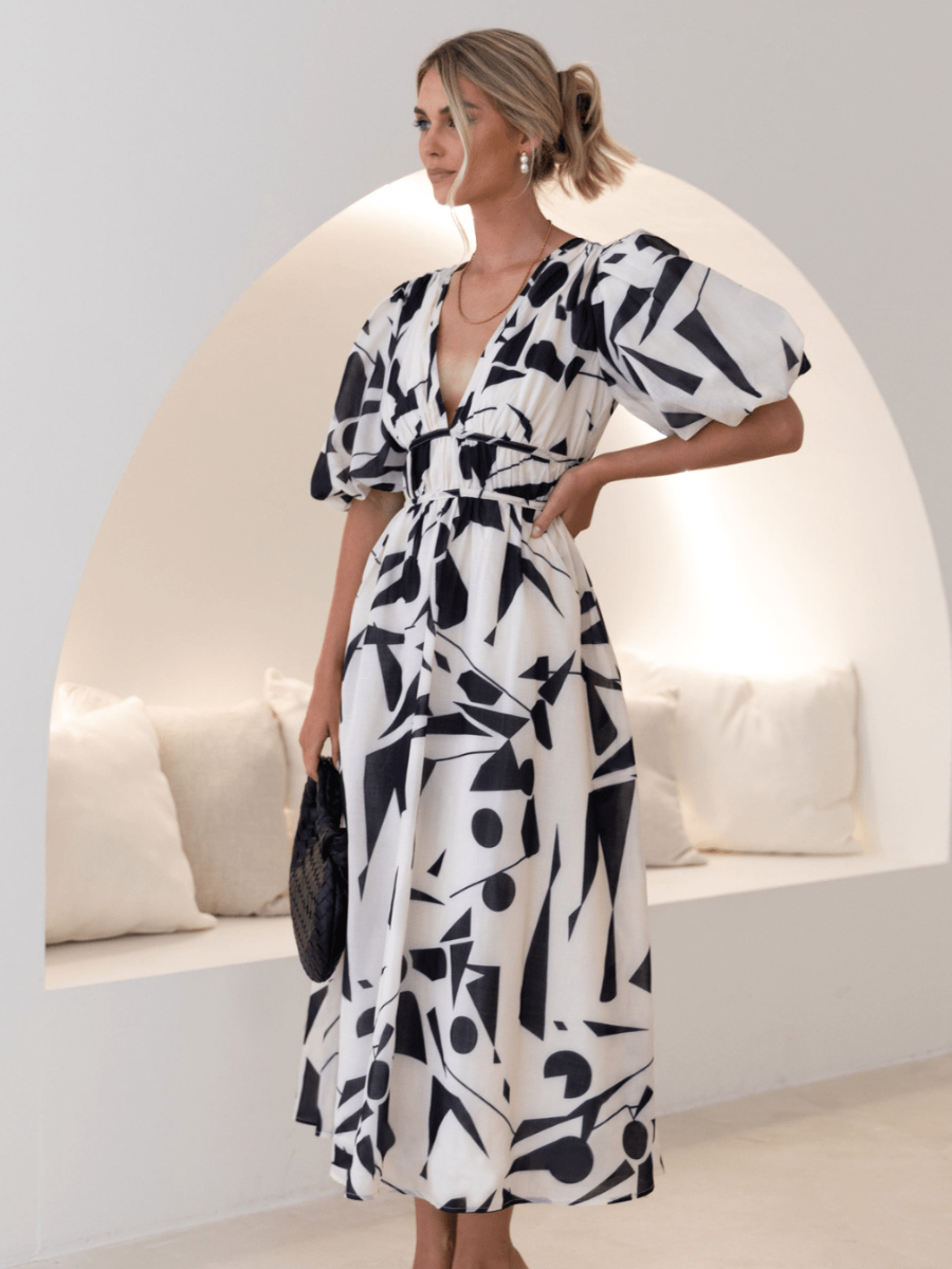 Abstracte Zomer Jurk