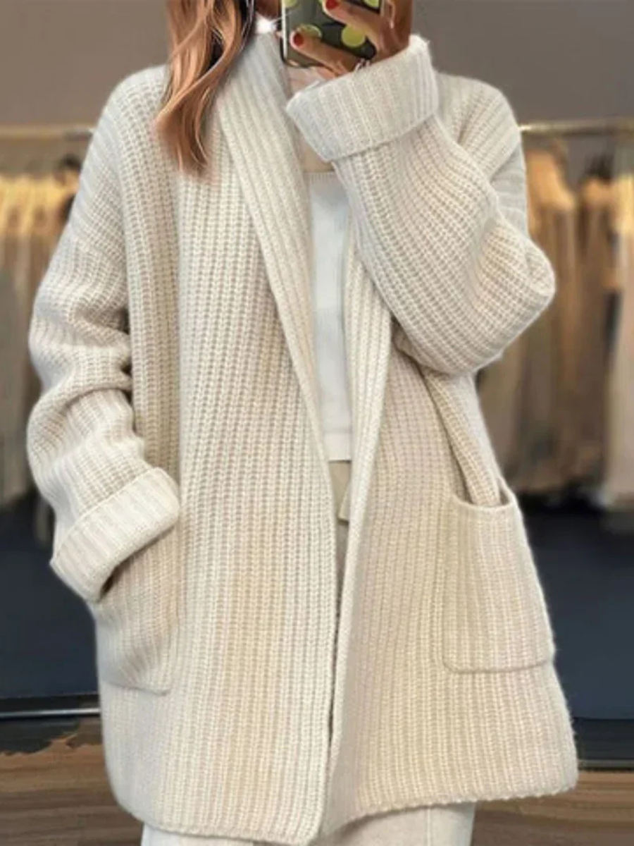 Long Knitted Cardigan Women