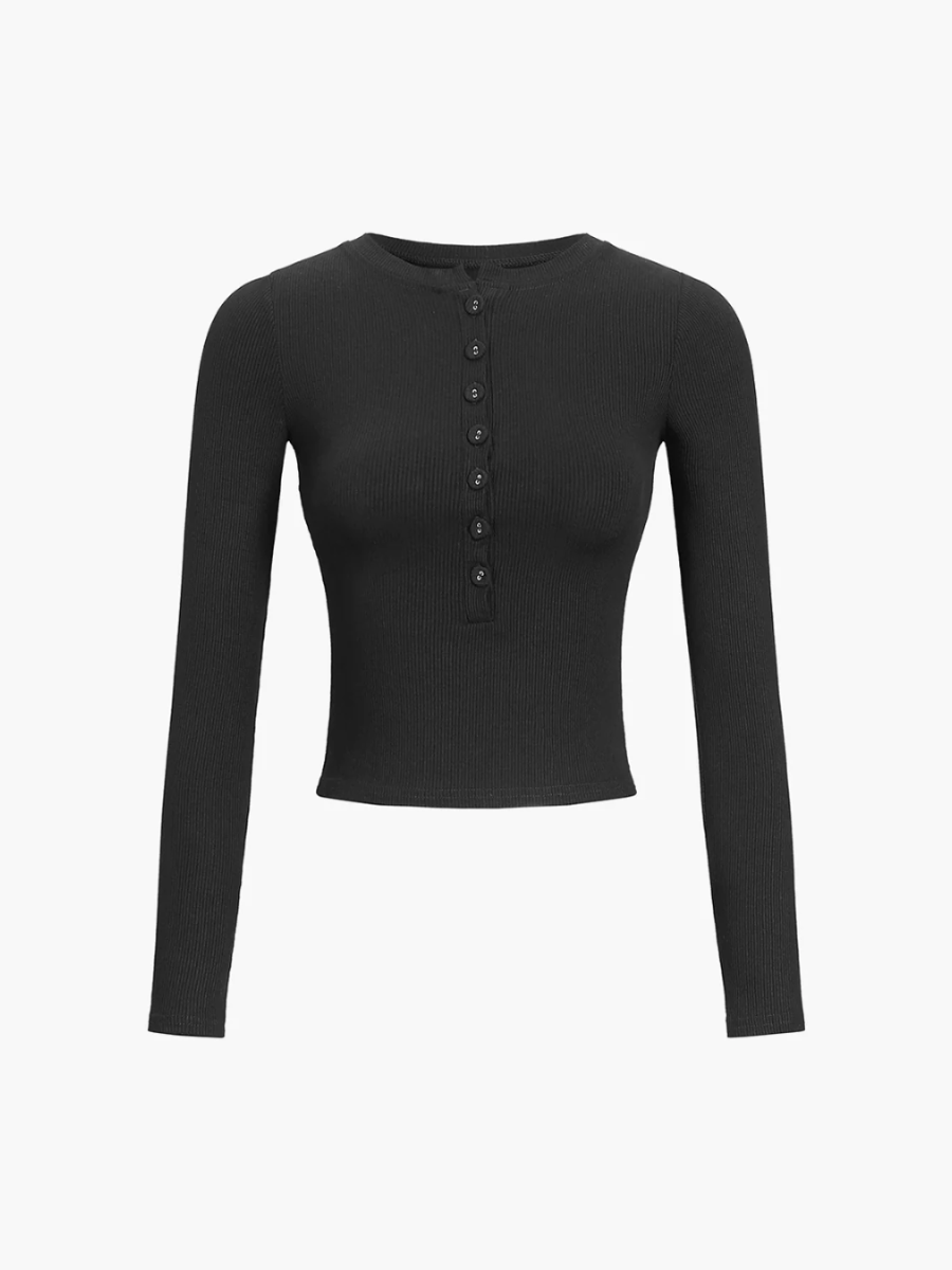 Second Skin Henley Top