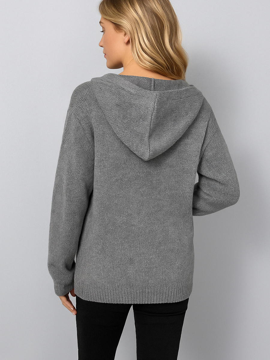 Comfortabele Capuchon Cardigan met Touwtjes