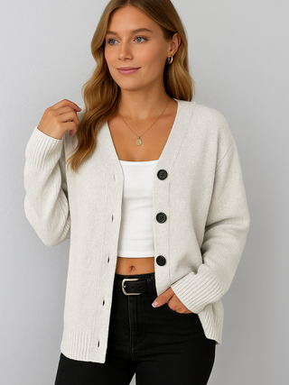 Comfortabele Capuchon Cardigan met Touwtjes