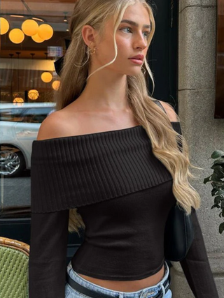 Chique Off-Shoulder Trui