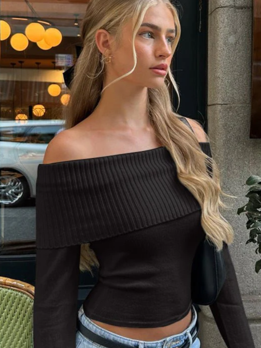 Chic Off-Shoulder Sweater