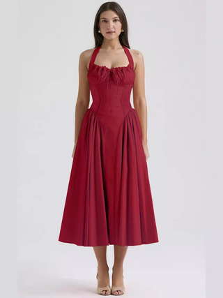 lentejurk Bloemenprint & Halternek