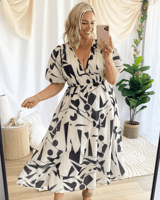 Abstracte Zomer Jurk