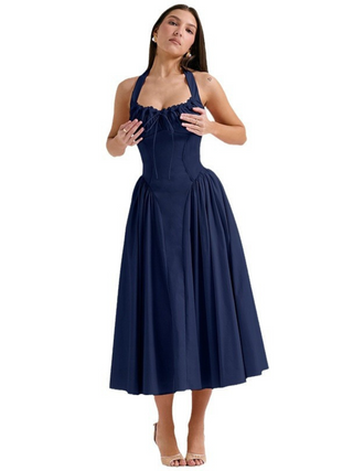 lentejurk Bloemenprint & Halternek