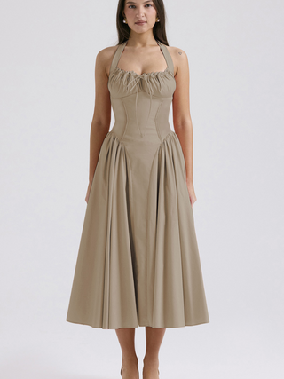 lentejurk Bloemenprint & Halternek