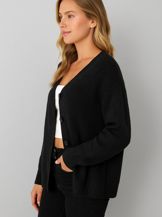 Comfortabele Capuchon Cardigan met Touwtjes
