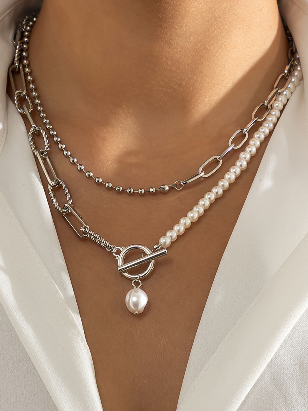 Parel Saturnus Ketting