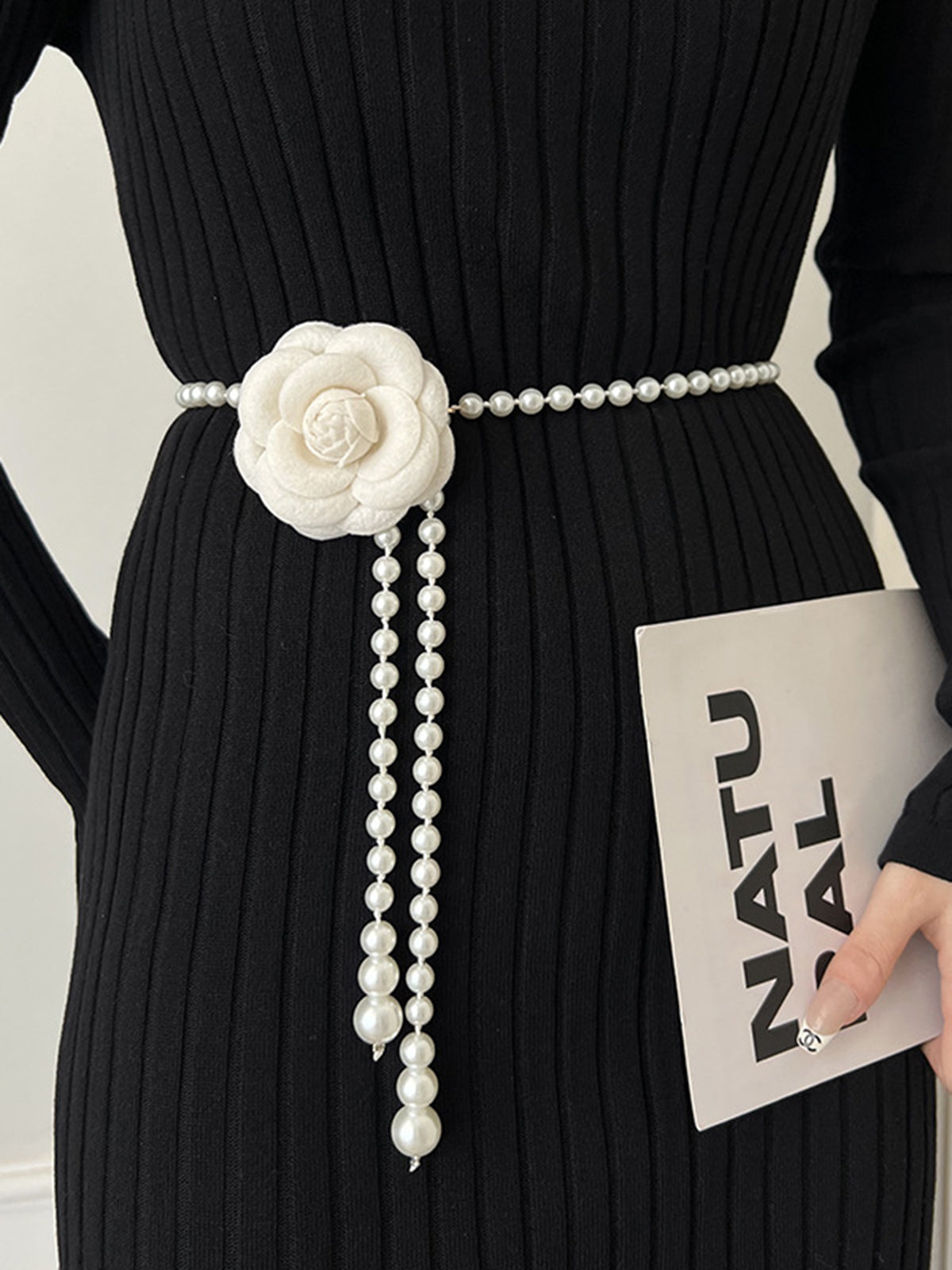Rosette Pearl Belly Chain