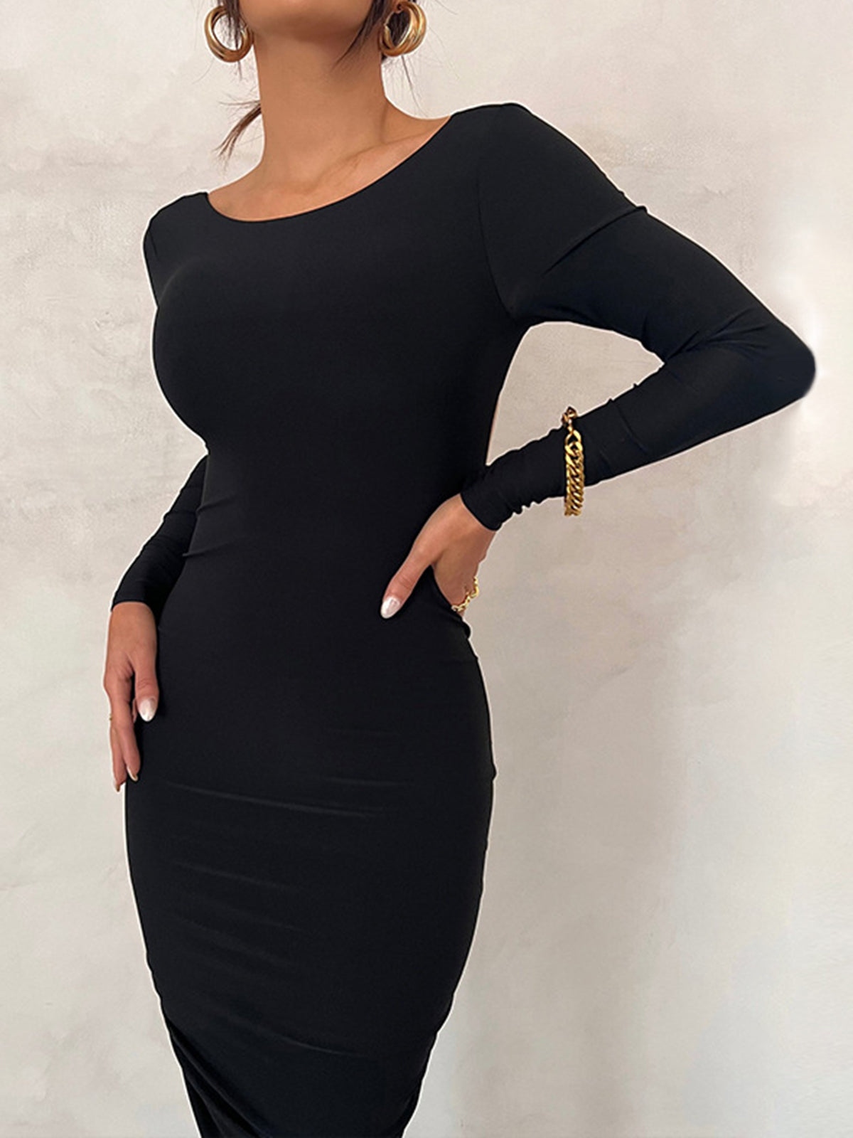 Maxi Dress with Open Back