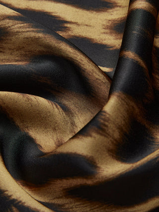 Slanke Maxi Rok met Luipaardprint