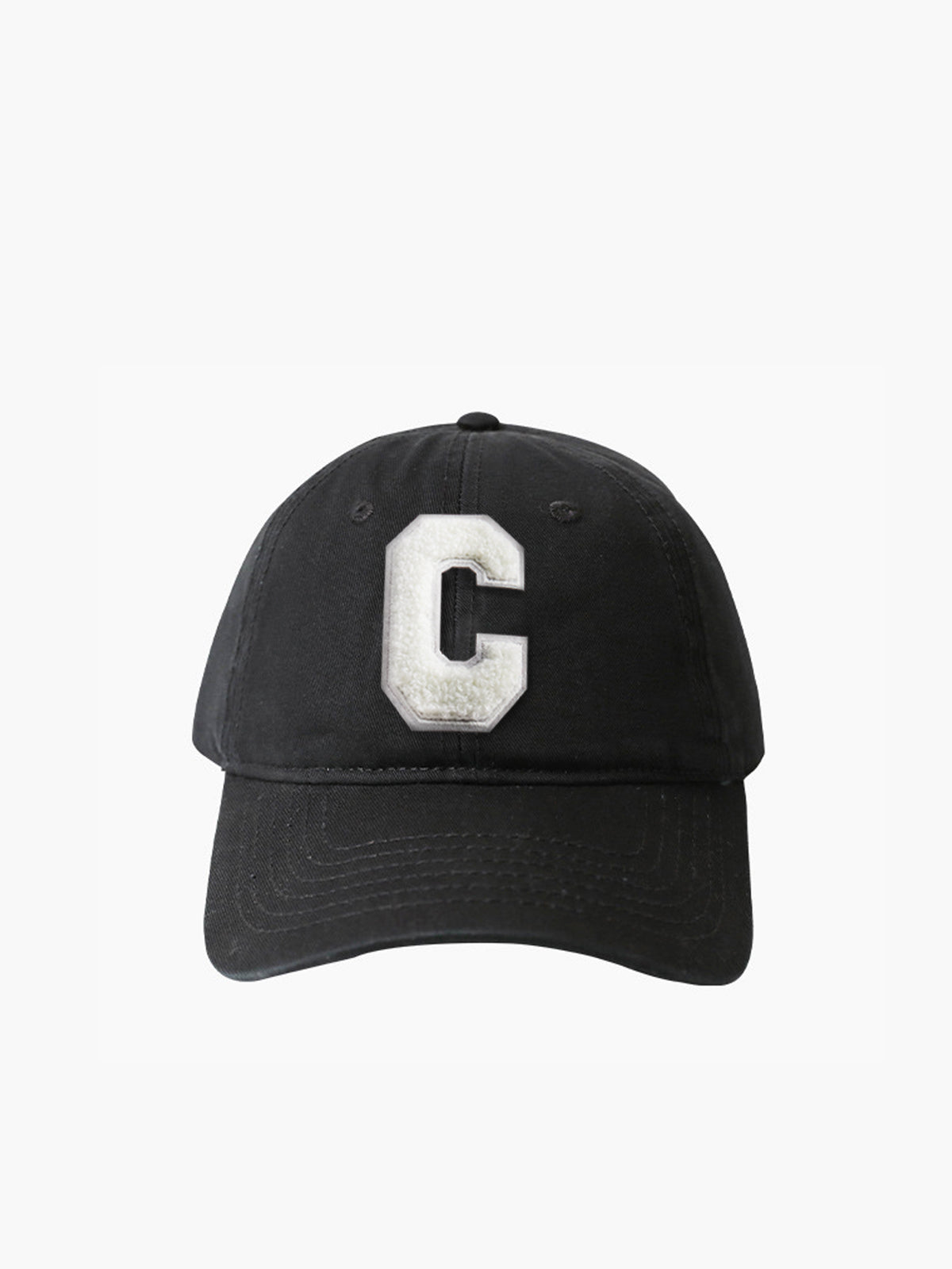 Cotton C-Letter Soft Top Cap