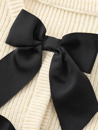 Geribde Trui met Strik