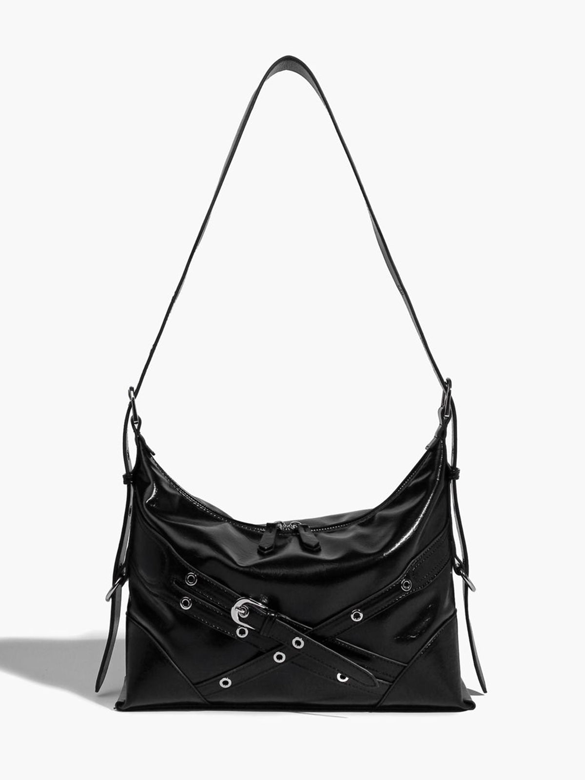 Adjustable Shoulder Strap Zipper Tote Bag
