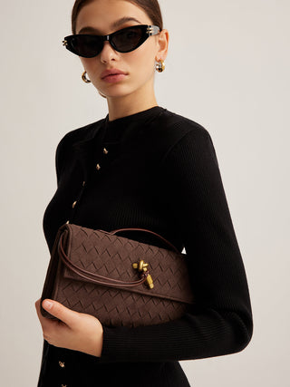 Flap Suède Clutch Tas