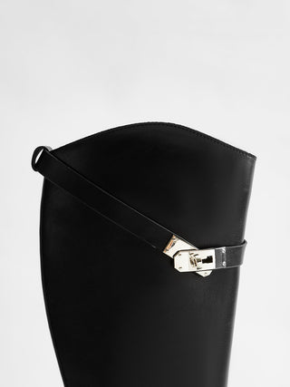 Geveste knie-high ridderlaarzen