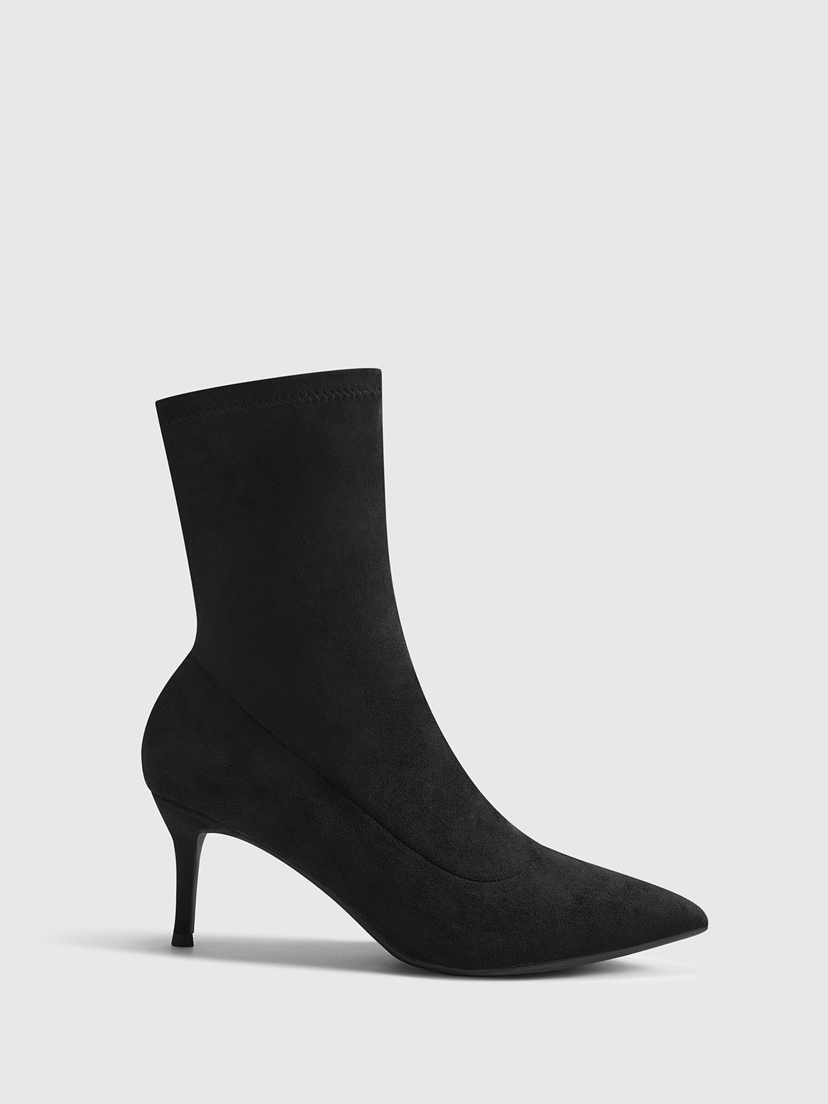 Slingback Heels Suede Ankle Boots 